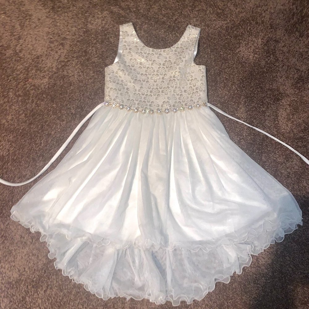 American Princess White tie Dress Size 12